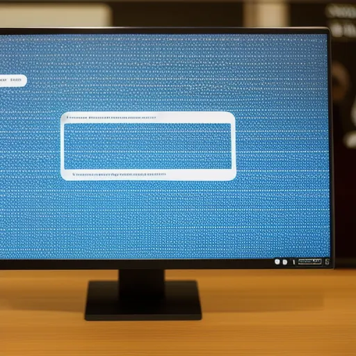 A computer screen with a chatbot powered by artificial intelligence