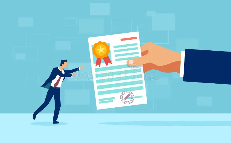 Receiving Certificate Stock Illustrations – 187 Receiving Certificate Stock  Illustrations, Vectors & Clipart - Dreamstime