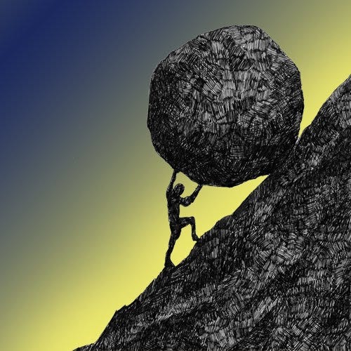 The Myth of Sisyphus. An Allegory About the Human Condition… | by Blake  Lazur | Medium